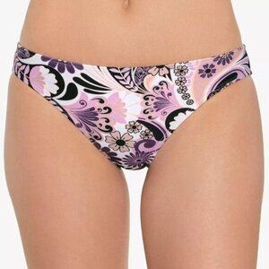 Salt + Cove Swirl Twirl Hipster Bikini Bottom Multicolor Purple L